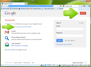 The Google Account Login Screen