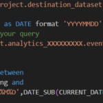 Inserting a data from a specific date range into a BigQuery table with DML